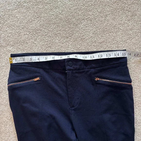 Athleta Ponte Moto 2.0 Pants Leggings Navy Blue - Size 10 - Picture 7 of 10